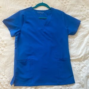 Mandala Scrub Top 6 Pocket